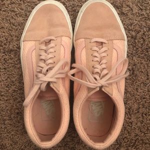 Vans Size 8 Pink Laced Sneakers